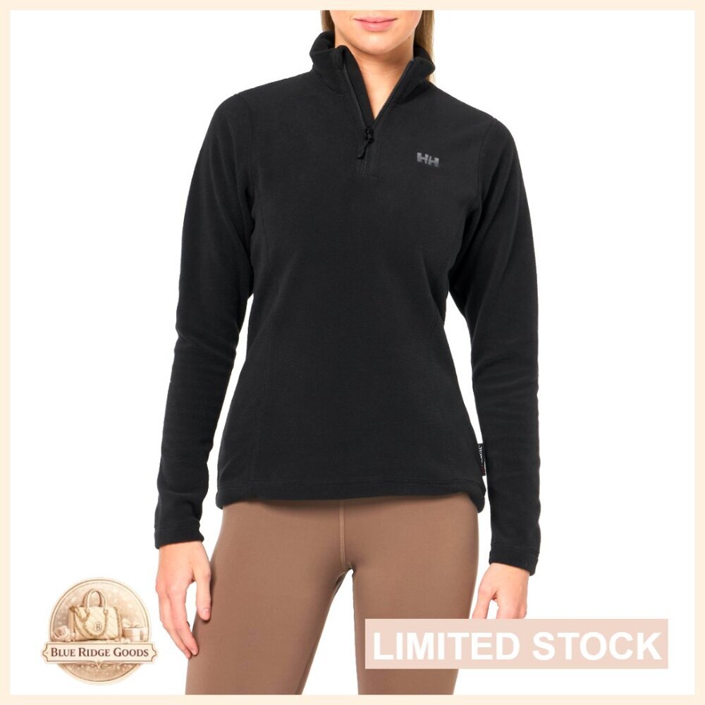 Half Zip Fleece Pullover Jacket Lightweight Performance Activewear Chic